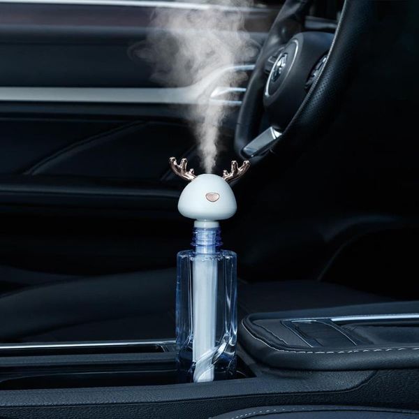 

Cute Mini Essential Oil Diffuser Car Portable USB air Humidifier Adjustable Height Ultrasonic Mist Maker Fogger for Office Home