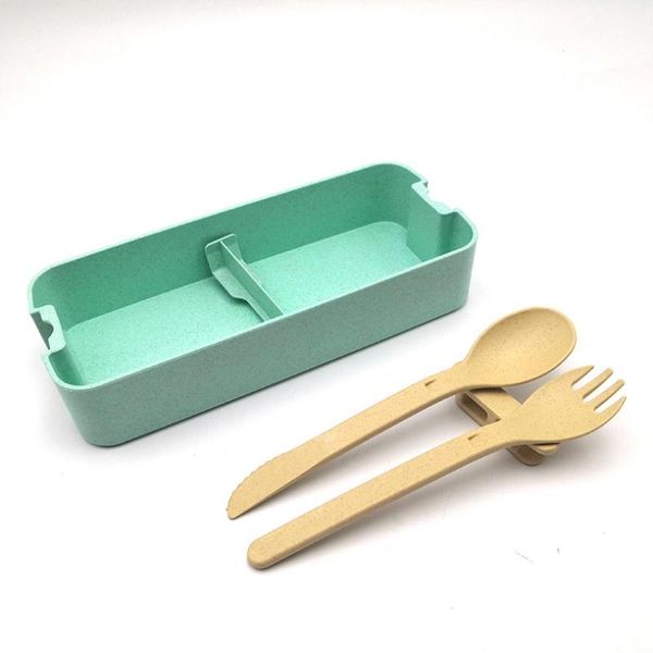 

dinnerware sets bento lunch boxes for kids and adults with dividers 1100 ml - leakproof lunchbox utensils solution offers durable