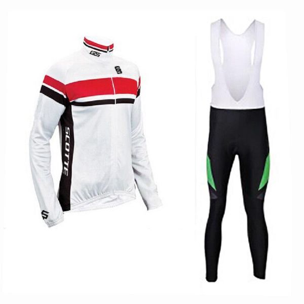 

racing sets 2021 men green scotte spring cycling jersey mtb long sleeve breathable outdoor riding bike clothing set, Black;blue