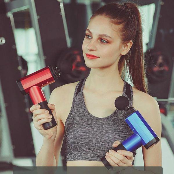 

electric massagers usb rechargeable vibration massage gun muscle relaxation massager portable fitness equipment fascia for slimming