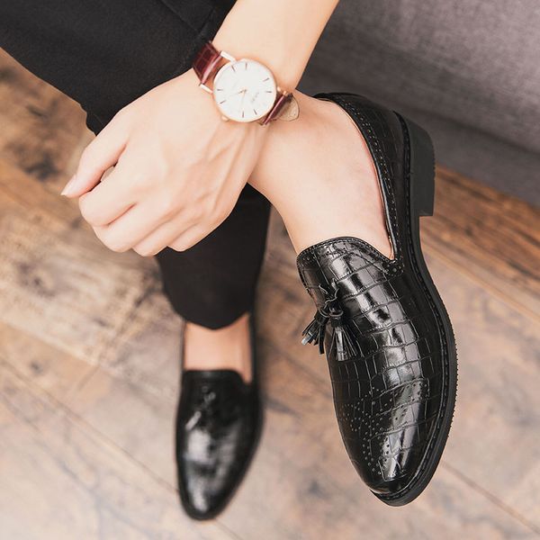 

brand fashion formal shoes men bullock business office shoes men 2019 italy luxury big size dress shoes men casual 2020 new