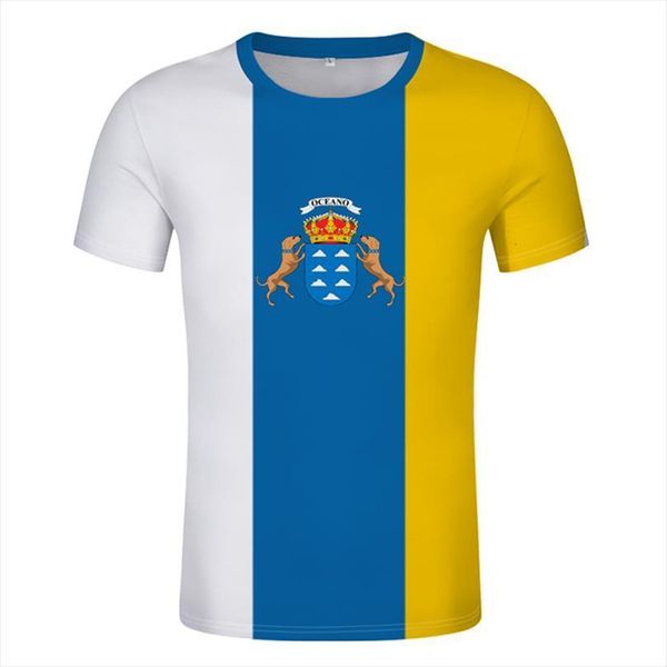 

islas canarias custom made mens name number santa cruz de tenerife t print flag word las palmas gran, White;black