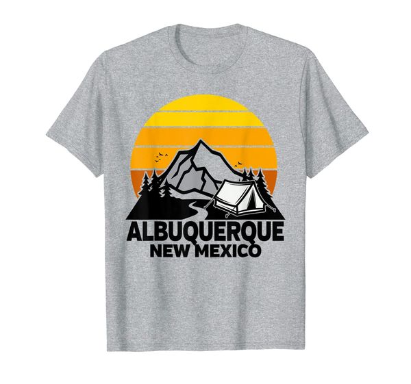 

Albuquerque New Mexico Camping Retro Sunrise Mountains T-Shirt, Mainly pictures
