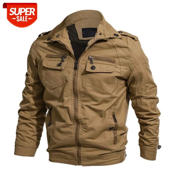 

brand 2018 military jacket men cotton casual jacket coat army men pilot jackets air force cargo jaqueta masculina plus size 6xl #ru3y, Black;brown