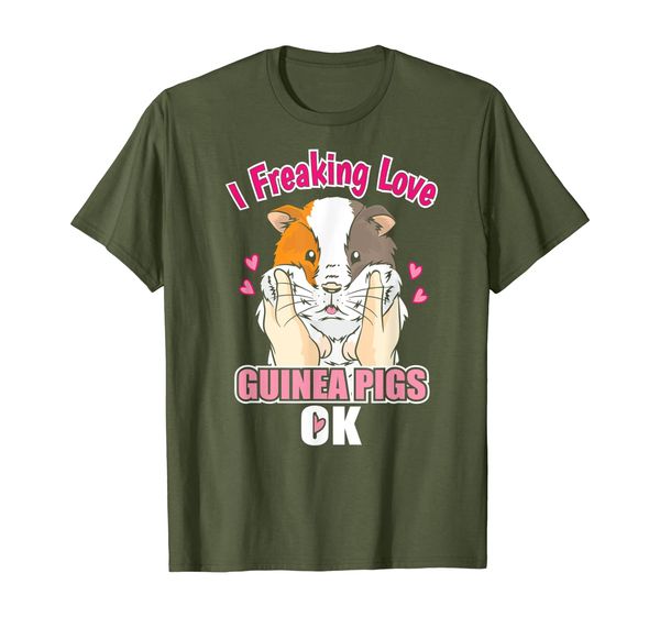 

guinea pig hamster lover | i freaking love guinea pigs gift t-shirt, White;black
