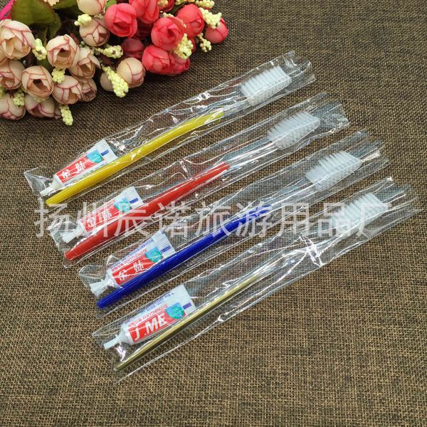 

el disposable toothbrush and two in one dual color