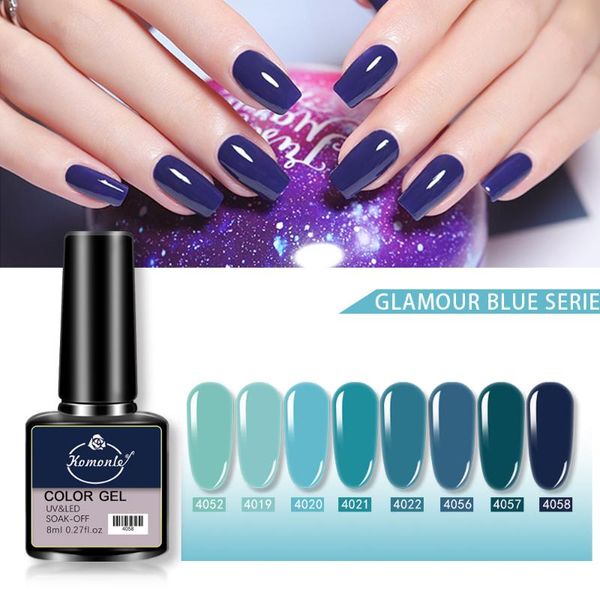 

nail gel komonle polish set all for manicure semi permanent coat uv led varnish soak off art, Red;pink