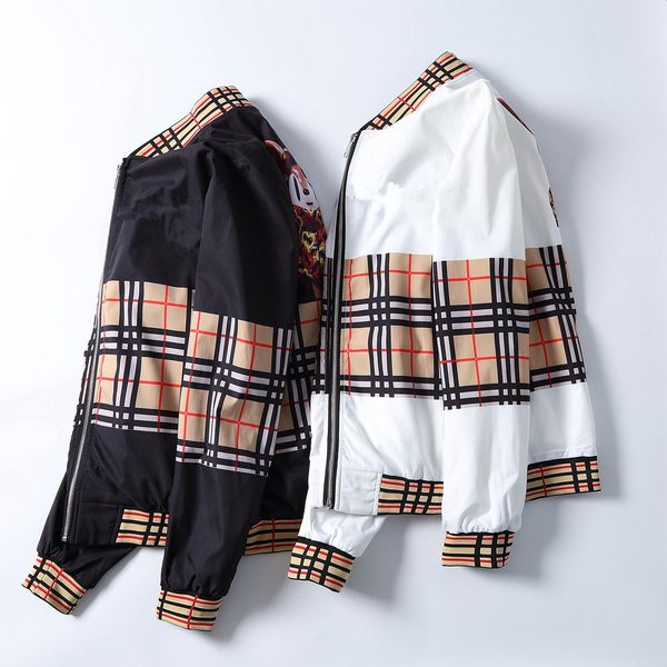 

2021 wholesale brand fashion jacket autumn and winter slim fit designer zipper jackets clothing men's casual pilot coat m-3xl, Black;brown