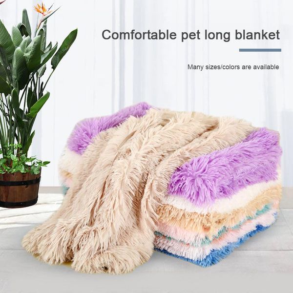 

kennels & pens pet dog blanket double-layer thick warm velvet material cushion comfortable soft wear-resistant durable supplies winter