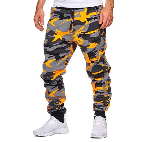 

men's pants mens joggers casual fitness men sportswear tracksuit bottoms skinny sweatpants trousers camouflage gyms jogger track, Black