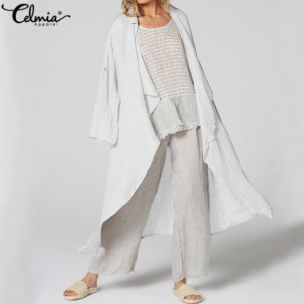 

women's blouses & shirts celmia s-5xl summer vintage kimono cardigan women ruffle shirt casual loose beach cover up blouse long blusas, White