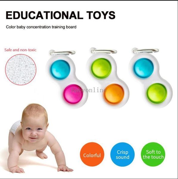 

baby fidget simple dimple sensory toys silicone flipping board brain teasers gifts educational toy for for kids and adults