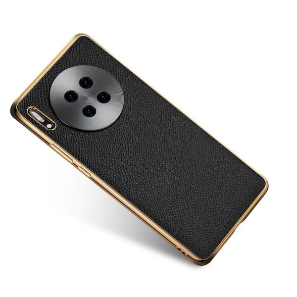 

cowhide palm print shockproof precise hole protective case for huawei mate 30