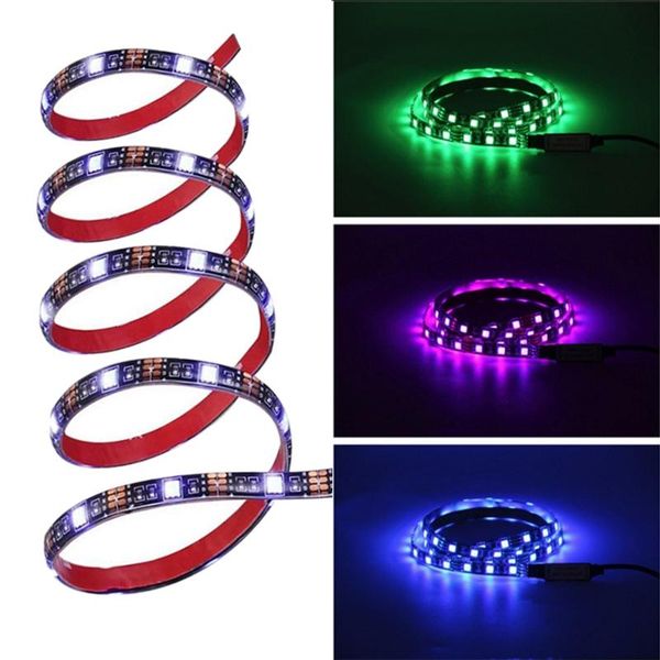 

waterproof led light strip rgb colorful tv lighting flexible 24-key remote control diy indoor decorations