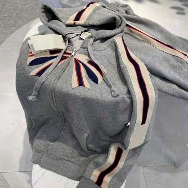

women tracksuits womens two piece pants hooded fashion ins style lady zipper coat letter print striped trendy geometric clothes autumn stree, White