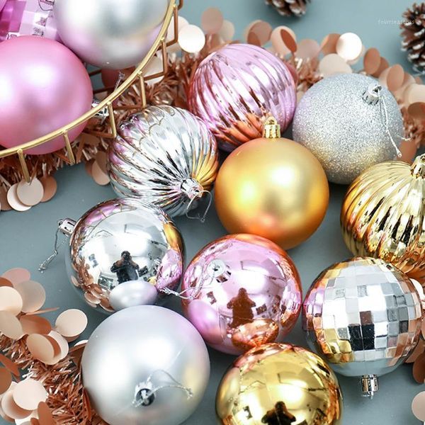 

party decoration 34pcs / 6cm christmas tree ball hanging assorted set home decor gift1