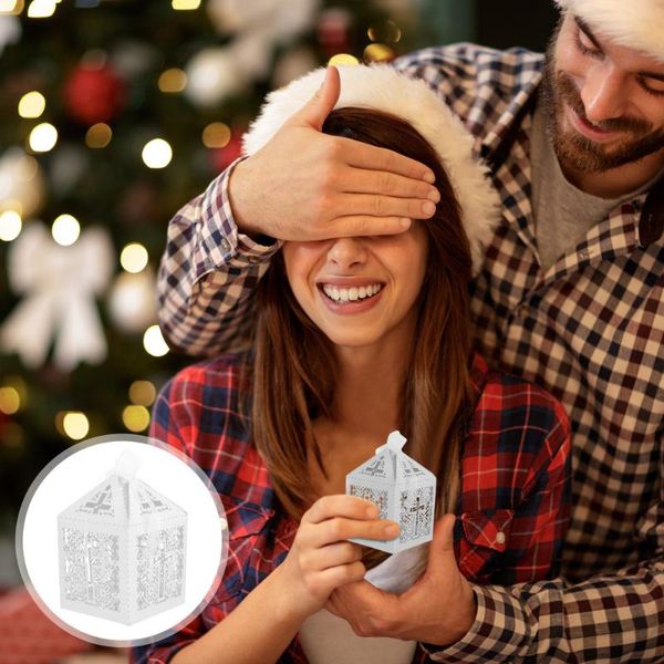 

gift wrap 20pcs christian cross hollow boxes wedding candy unique style cases