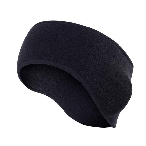 

sweatband winter warm cycling headband solid fleece running gym fitness yoga elastic hair bandage ear cover headscarf men girl, Yellow;black