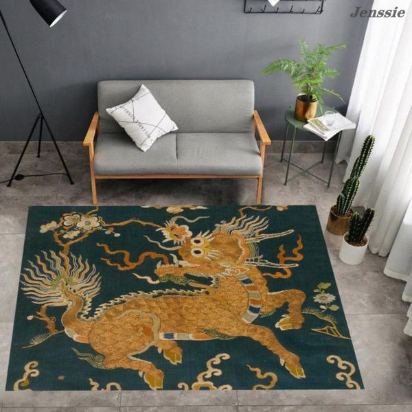 

carpets forbidden city large area rug carpet 2021 flower floor mat antique embroidery printed for el home