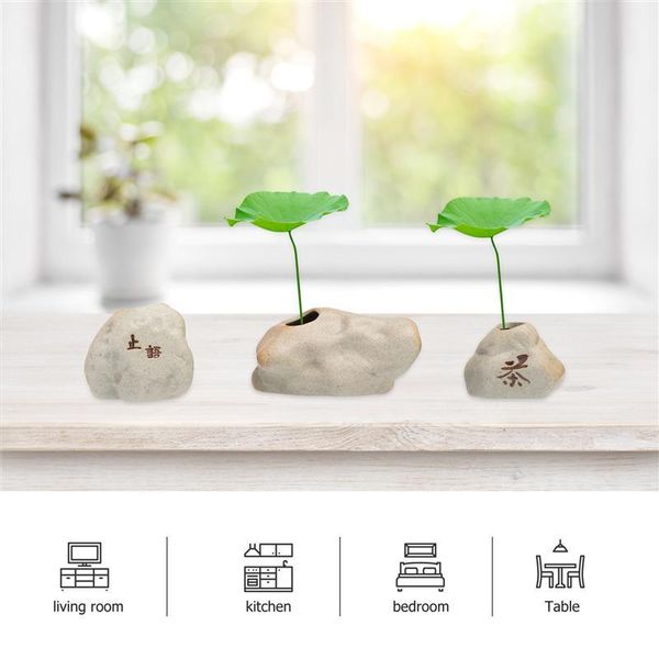 

vases 3pcs home ceramic vase crafts ornament office deskpenny plant mini