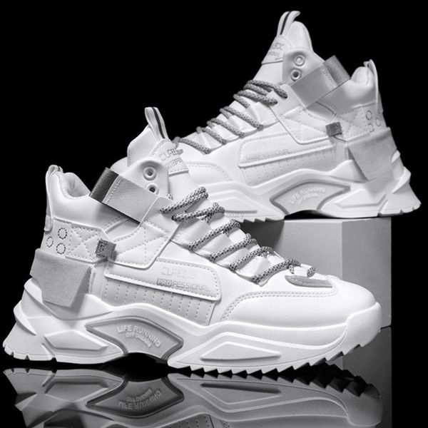 

men shoes korean style trendy high sports running casual increase shoes 5530