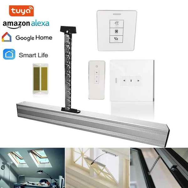 

400mm alexa google home electric home chain automatic sliding window opener switch tuya wifi window actuator