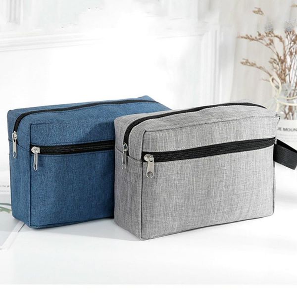 

cosmetic bags & cases fashion storage travel bag waterproof toiletry wash kit hand pouch for women men male handbag