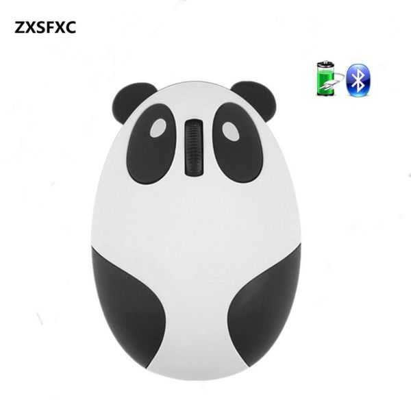 

mice cartoon cute mini mouse white pink panda 2.4 wireless bluetooth rechargeable silent usb ports for pc computer gift