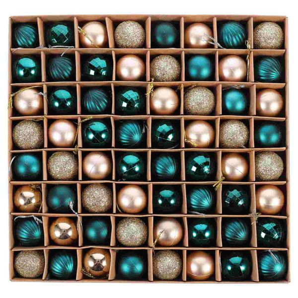 

party decoration 64 pcs christmas balls practical set adornments