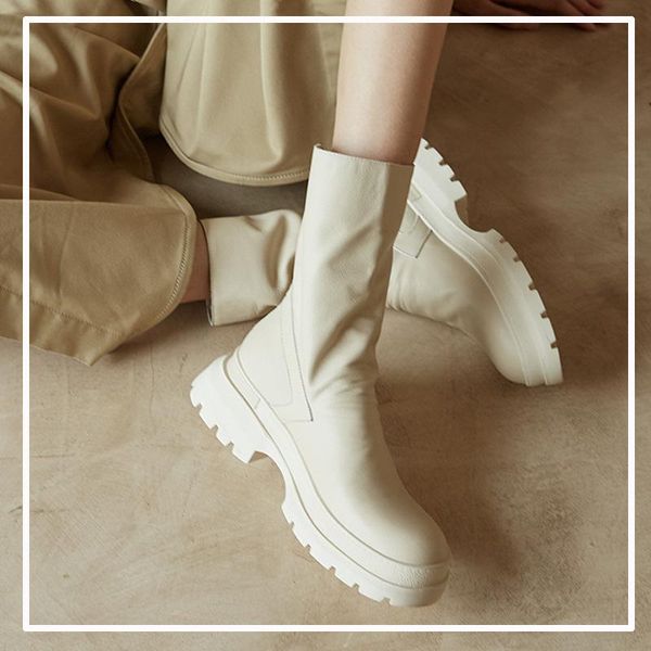 

boots bright2021 handsome short women autumn winter british bla with thi bottom and ba zipper, Black