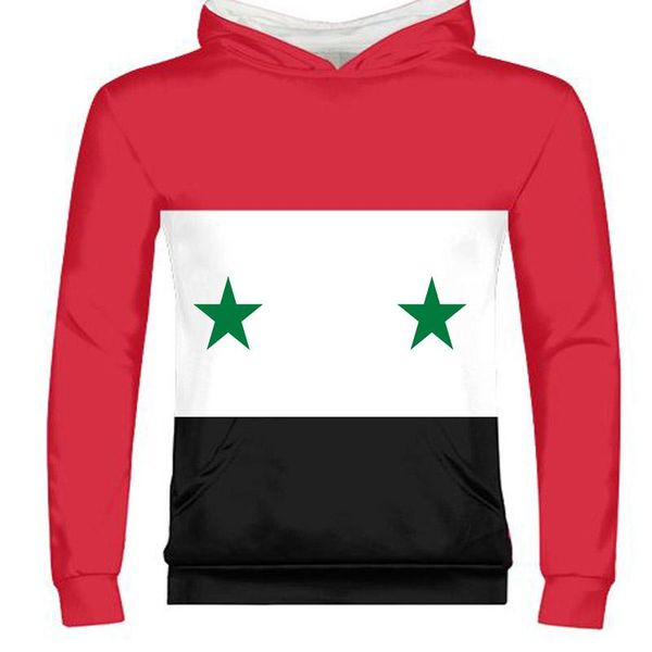 

men's hoodies & sweatshirts syrian arab male diy custom po syria syr zipper sweatshirt nation flag islam sy arabic country college boy, Black