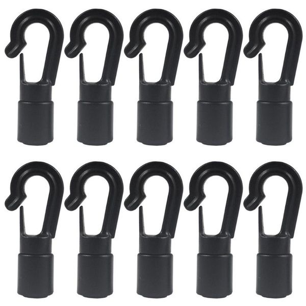 

rafts/inflatable boats cord hook 10pcs bungee terminal end tabbed s hooks for 1/4" to use on kayaks