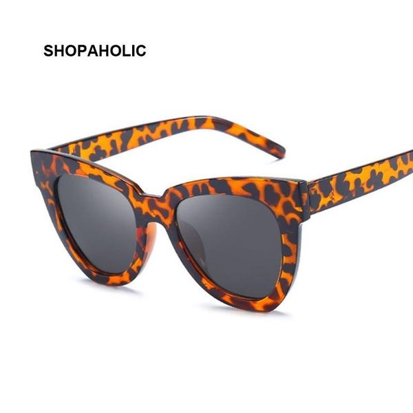 

sunglasses 2021 cute ladies cat eye women vintage brand black sun glasses for female leopard uv400, White;black