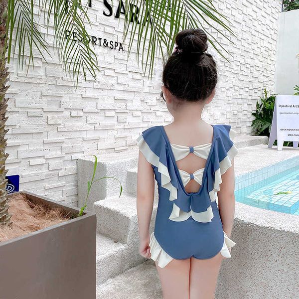 

princess 2020 children's girl's one piece lovely spring baby swimsuit, White;black