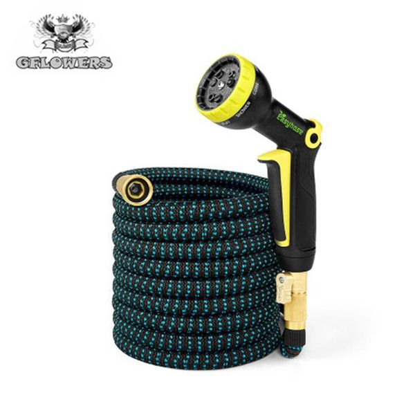 

garden expandable hose water hose magic garden flexible car wash plastic with gun