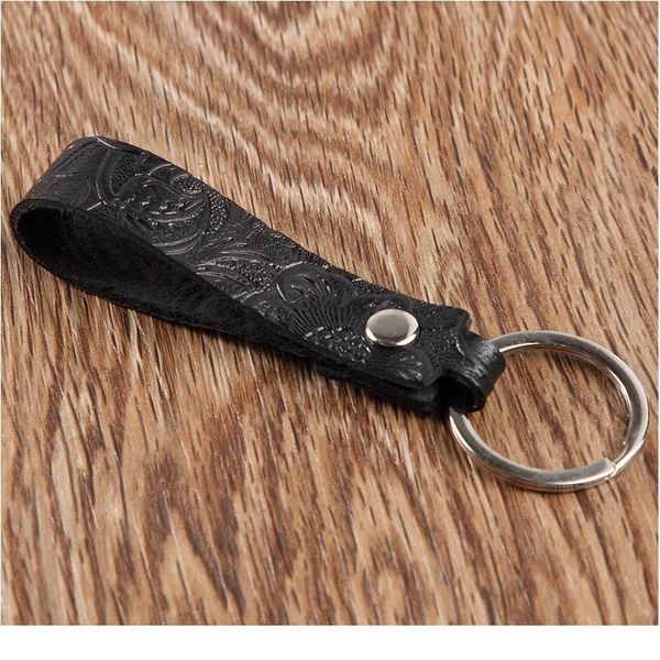 

fashion handmade car leather keychain for men waist hanging car pattern leather key chain wallet keychains key rope jllsnp