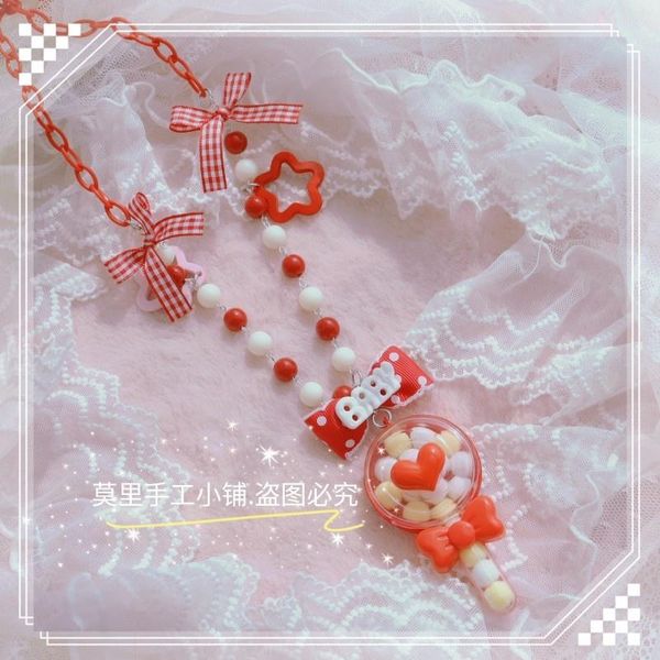 

chains hand-made original lolita sweet necklace lollipop cute accessories, Silver