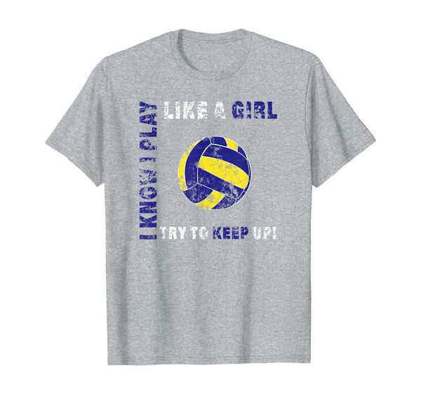 

i play like a girl volleyball t-shirt cool player jersey tee t-shirt, White;black