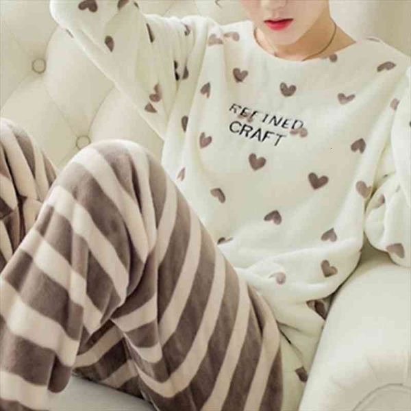 

winter pajamas set cute women sleepwear cartoon flannel velvet warm pijama round neck pyjamas homewear femme, Black;red
