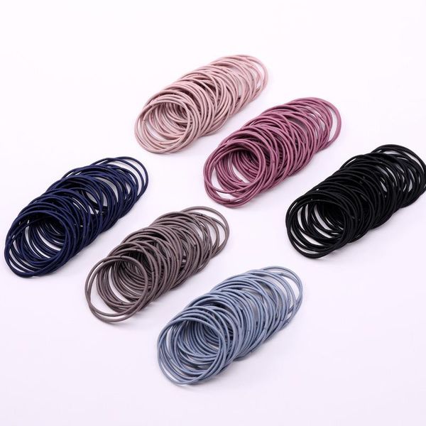 

hair accessories 50pcs/100pcs/bag 5cm women rubber bands scrunchies elastic girls ponytail holder ties gum for, Slivery;white
