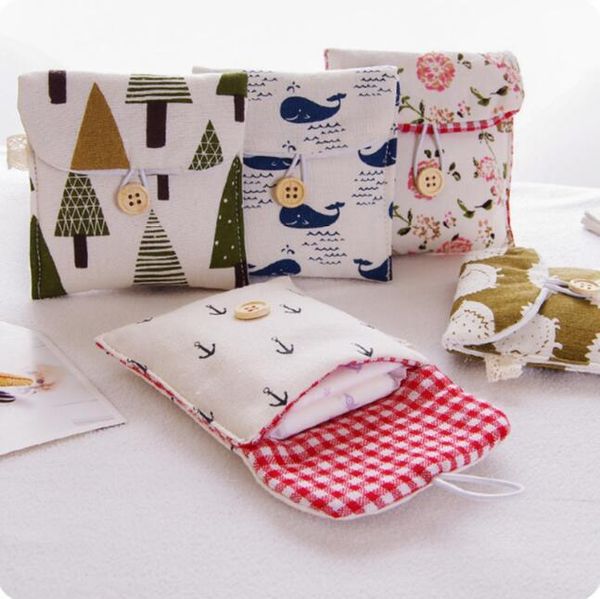 

storage bags fresh thickening sanitary napkin bag 3 pieces/lot girls cosmetic