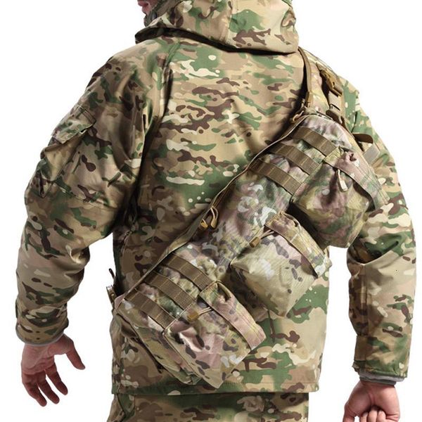 

outdoor tactical sling bags training backpack camo army assault rucksack wargame hunting airborne single backpack