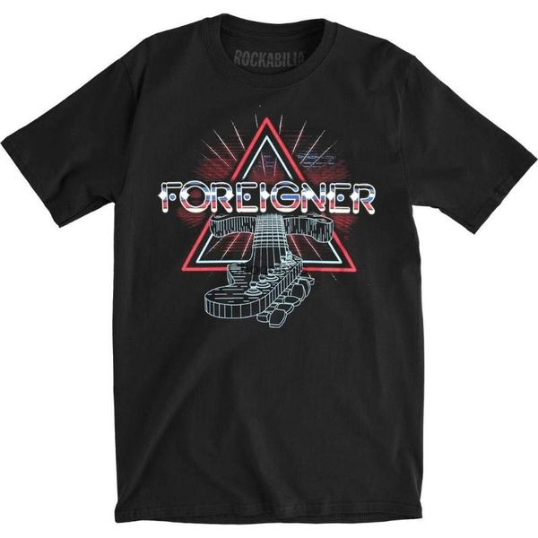 

men's t-shirts camiseta ajustada de guitarra neÃ³n, exterior, White;black