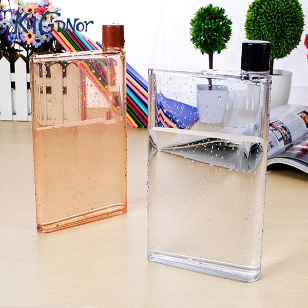

water bottles khgdnor bottle clear book portable paper drink flat drinks hiking climbing kettle drinkware