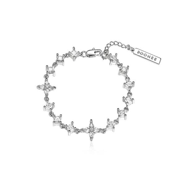 

charm bracelets original design light luxury shining kite stone bracelet temperament jewelry sen-line girlfriend female, Golden;silver