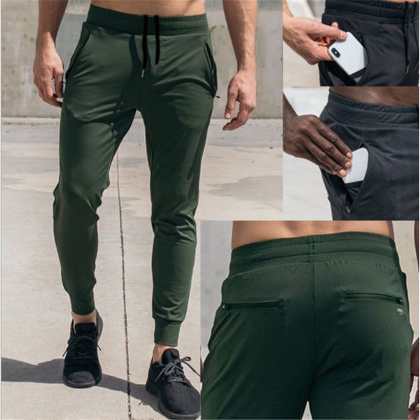 

2021 new autumn mens joggers track gyms casual fitness stitching zipper pocket ny sweatpants trousers male brand pants men kjq1, Black