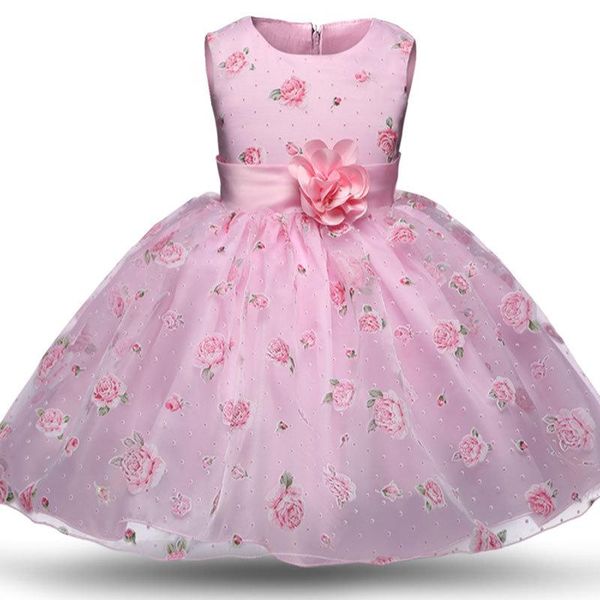 

girl's dresses flower boys/flower girls wedding dress printed princess tutu children's, Red;yellow
