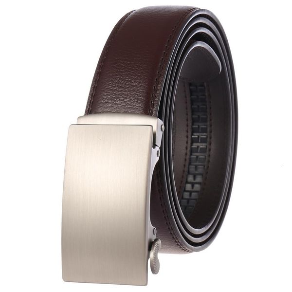 

belts two-layer belts automatic bule men's shiny leather production, Black;brown