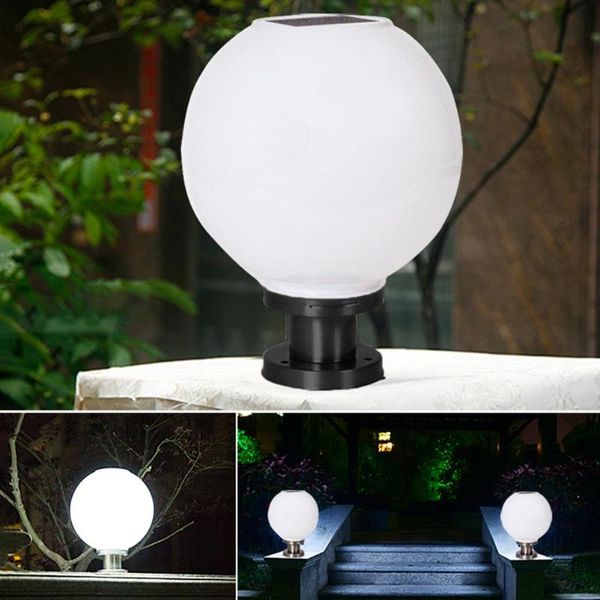 

solar lamps waterproof led bollard light outdoor garden yard lawn pillar lamp