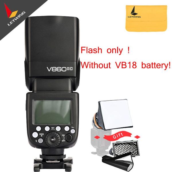 

godox v850ii gn60 2.4g wirless x system speedlite w/ flash light without vb18 battery for dslr cameras